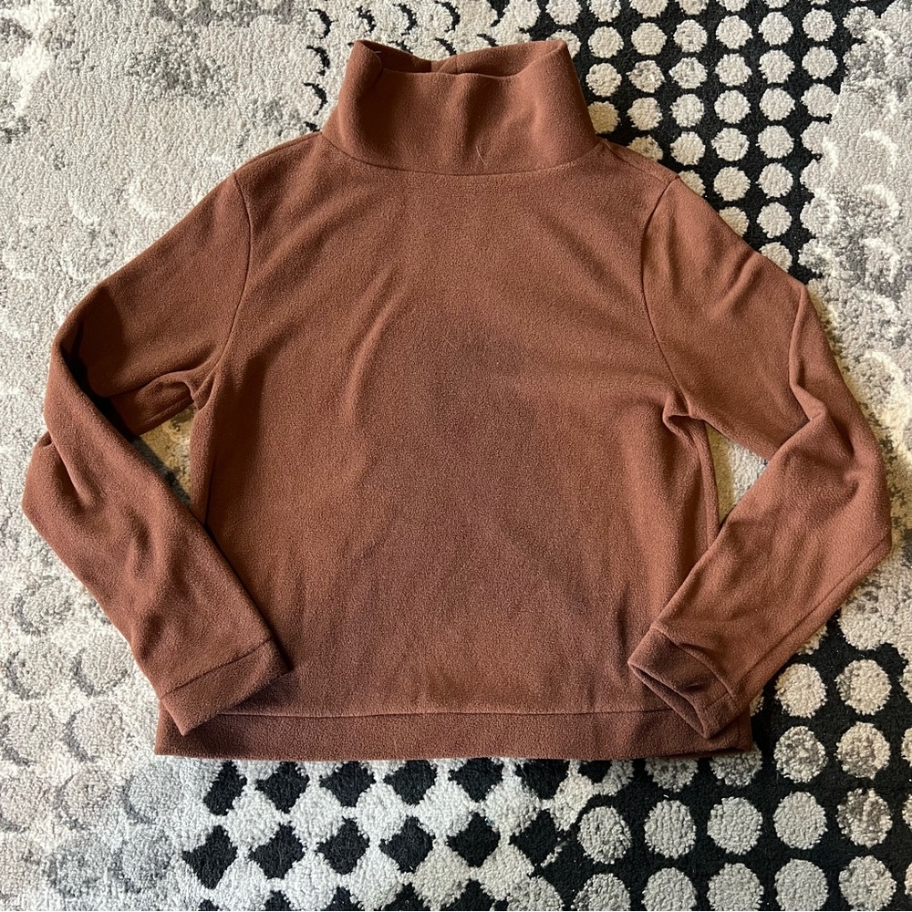 Dudley Stephens Rust Turtleneck Sweater